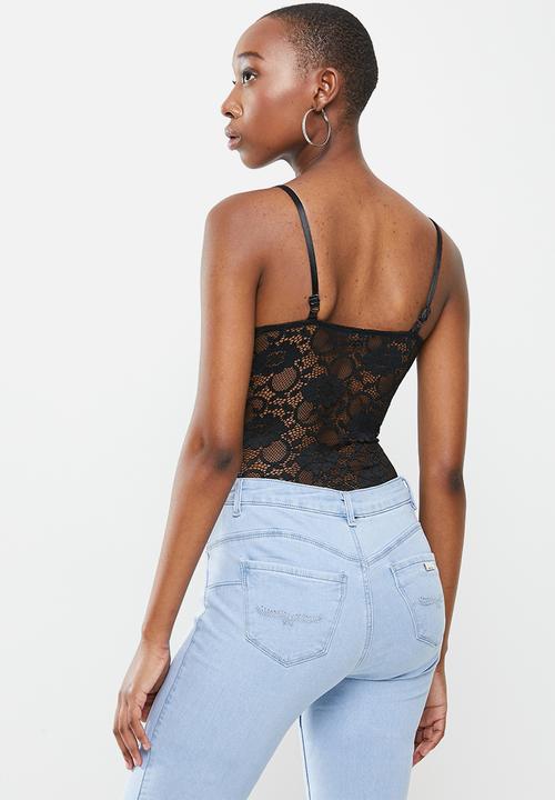 SISSY BOY - Such a mesh bodysuit - black