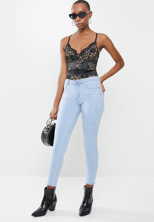 SISSY BOY - Such a mesh bodysuit - black