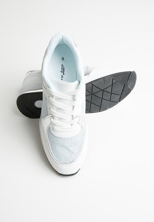 SISSY BOY - White lightning sneaker - white & silver