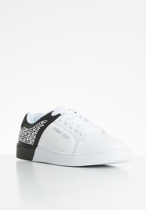 SISSY BOY - Splitting colour sneaker - white & black