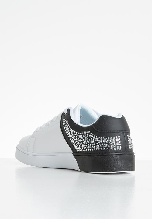 SISSY BOY - Splitting colour sneaker - white & black