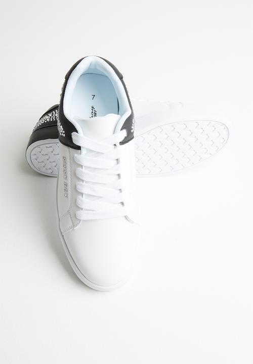 SISSY BOY - Splitting colour sneaker - white & black
