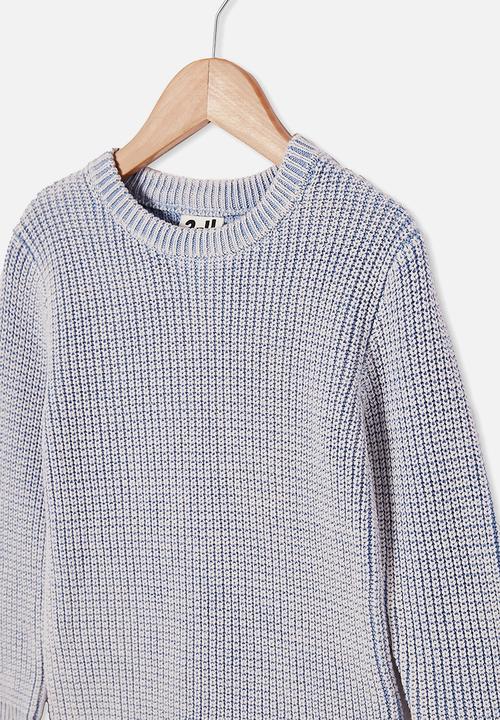 Cotton On - Blake knit - washed dusty blue
