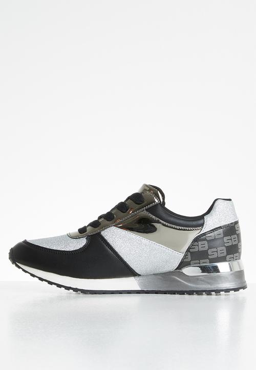 SISSY BOY - Monochrome magic sneaker - black & silver