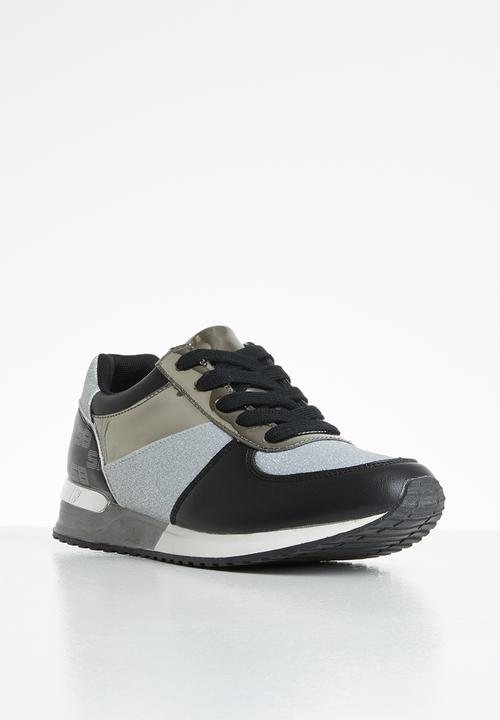 SISSY BOY - Monochrome magic sneaker - black & silver