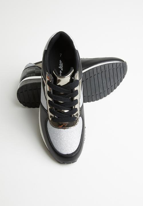 SISSY BOY - Monochrome magic sneaker - black & silver
