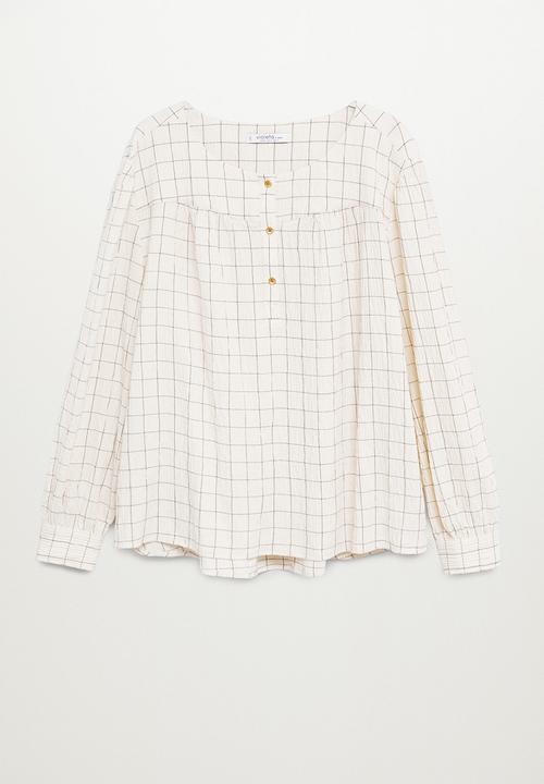 Violeta by Mango - Blouse pastor - white
