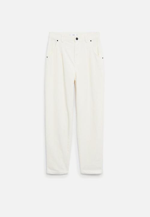 MANGO - Trousers panna - neutral