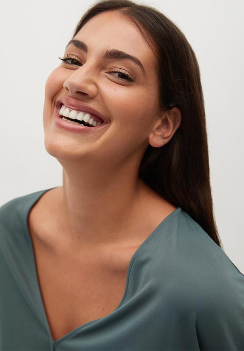 Violeta by Mango - Plus blouse - green