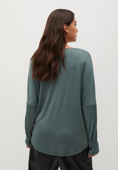 Violeta by Mango - Plus blouse - green