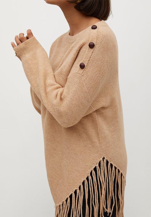 Violeta by Mango - Plus Sweater indi - brown