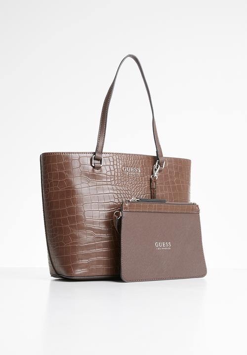 GUESS - Jensen top handle flap - brown