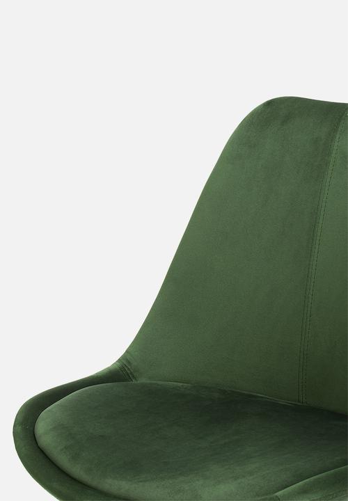 Sixth Floor - Finch upholstered dining chair - forest green