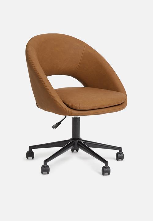 Sixth Floor - Mika office chair - brown