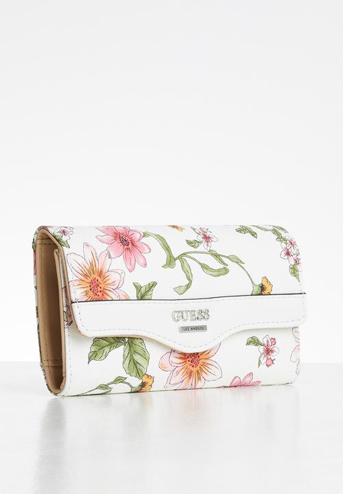 GUESS - Modesto slg slim clutch - white 