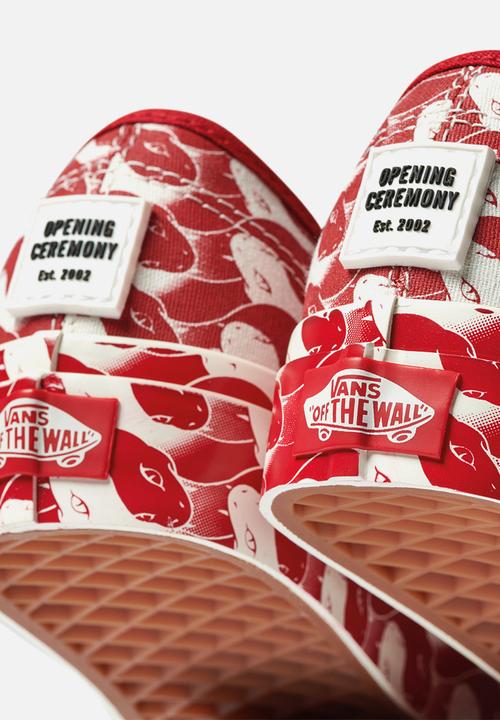 Vans - (opening ceremony) leopard/checker  - red