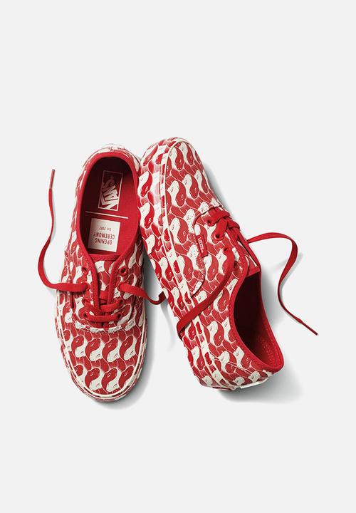 Vans - (opening ceremony) leopard/checker  - red