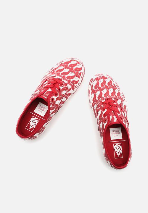 Vans - (opening ceremony) leopard/checker  - red