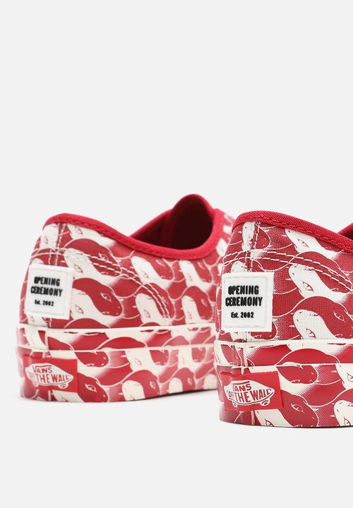 Vans - (opening ceremony) leopard/checker  - red