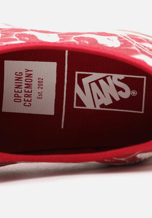 Vans - (opening ceremony) leopard/checker  - red