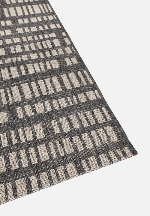 Hertex Haus - Coding outdoor rug - smoke 