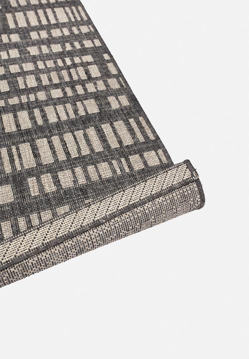 Hertex Haus - Coding outdoor rug - smoke 