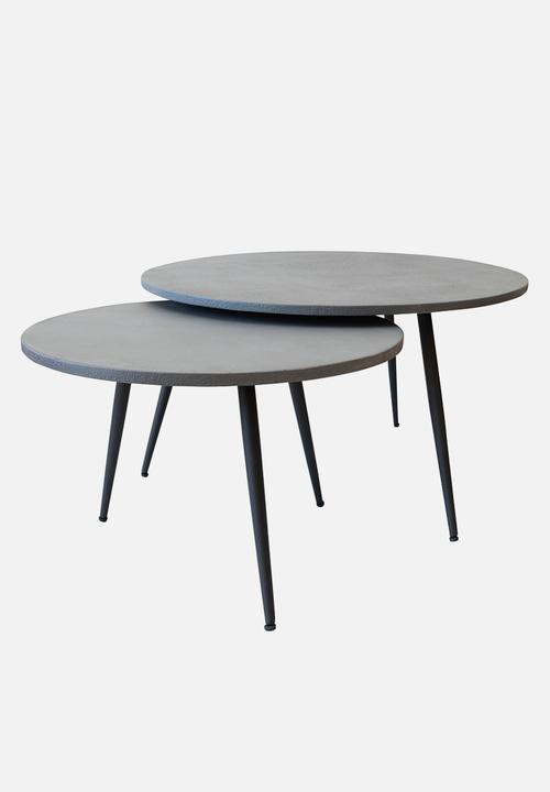 Hertex Haus - Dibeng round table - grey 60cm x 38cm