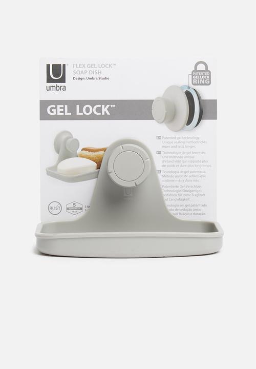 Umbra - Flex gel-lock soap dish - grey