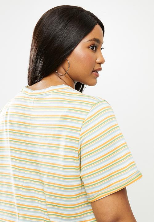 Cotton On - Curve relaxed tee dress - multi 