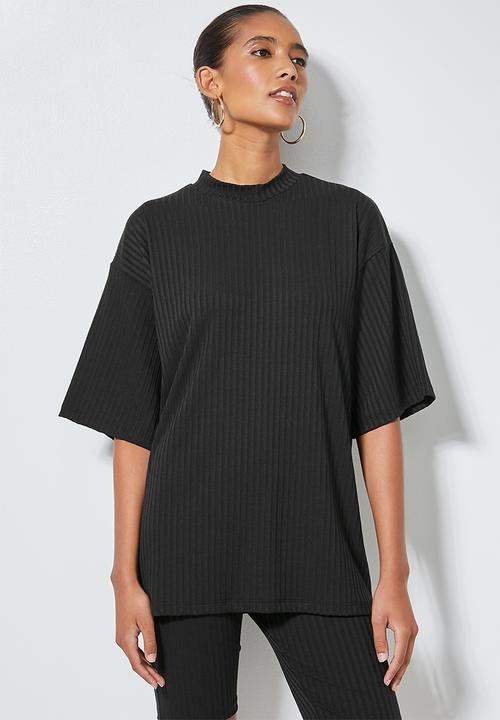 Superbalist - Rib tee - black