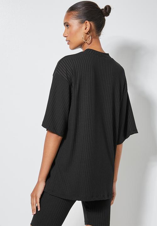 Superbalist - Rib tee - black