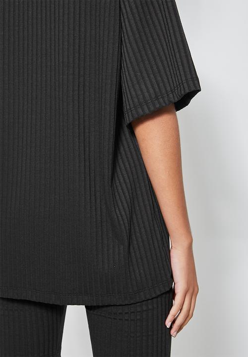 Superbalist - Rib tee - black