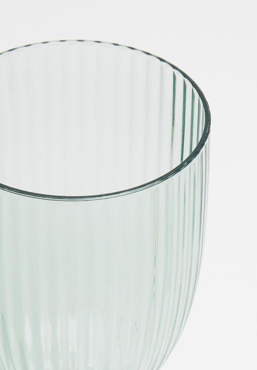 Excellent Houseware - Ridge wine glass set of 4 - blue