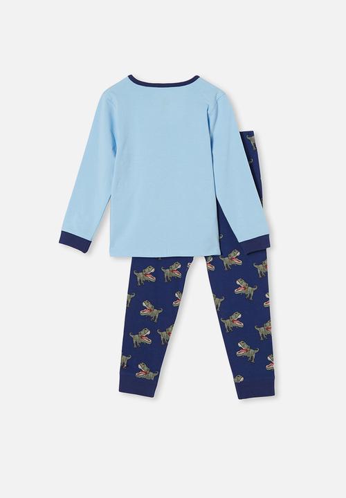Cotton On - Orlando long sleeve pyjama set - blue