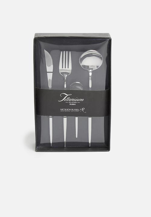 Nicolson Russell - Dubai 16piece cutlery set - silver 