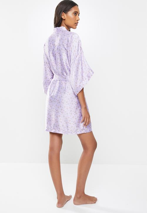 Cotton On - Satin robe - purple