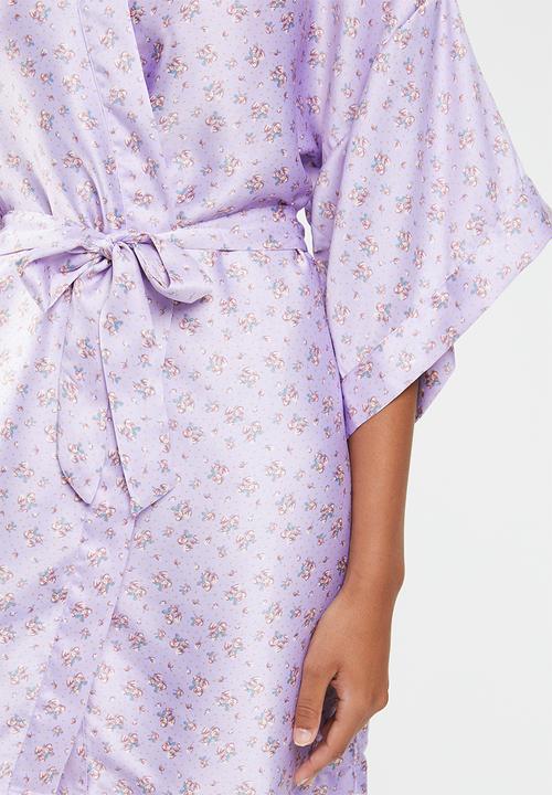 Cotton On - Satin robe - purple