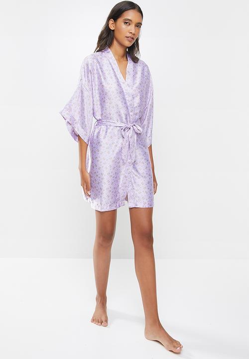 Cotton On - Satin robe - purple