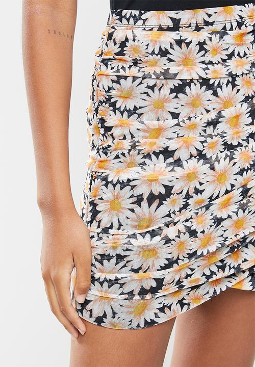 Cotton On - Ruched side mini skirt - multi