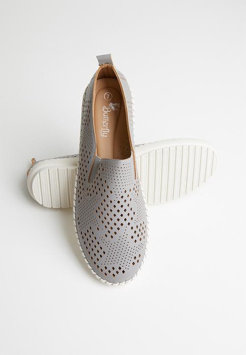 Butterfly Feet - Berrie slip on - grey