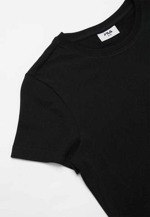 FILA - Mono deckle T-shirt dress - black