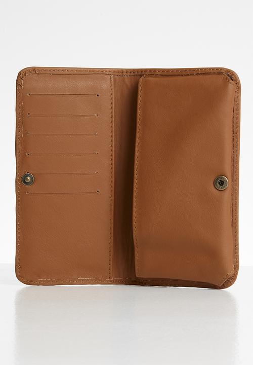 Superbalist - Clutch leather purse- tan