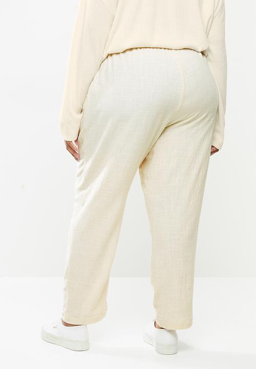 Cotton On - Curve cali pull on pant - beige 