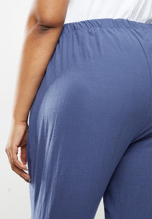 Cotton On - Curve cali pull on pants - blue 