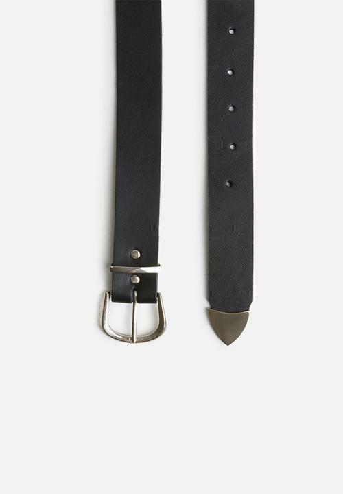 Superbalist - Lila western leather belt-black