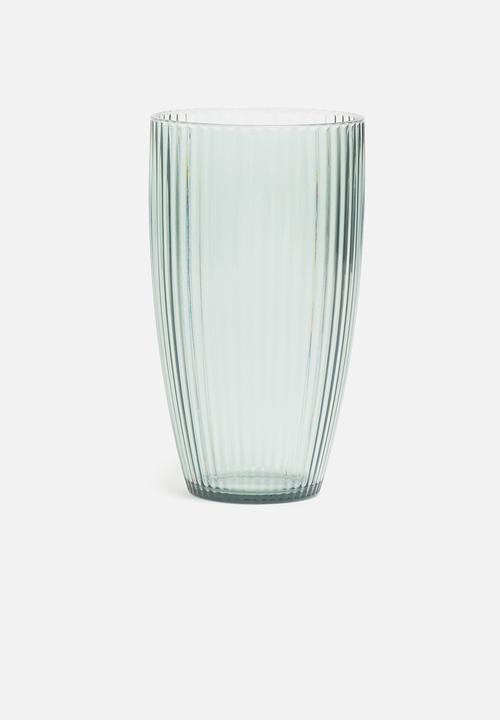 Excellent Houseware - Ridge drinking glass set of 4 - blue