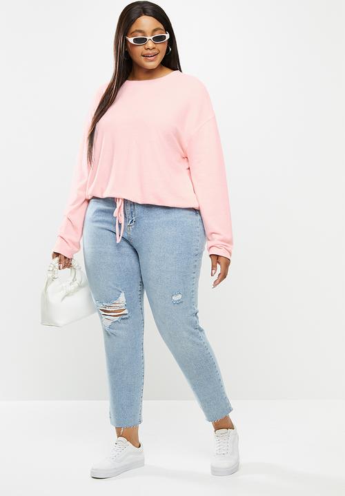 Cotton On - Curve Taylor mom jeans - blue