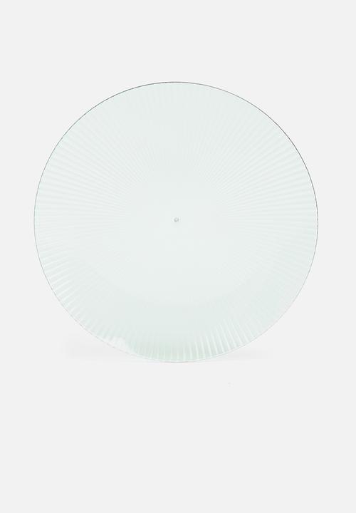 Excellent Houseware - Ridge plate set of 4 - blue