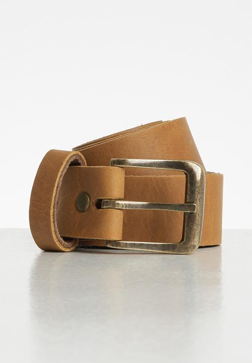 Superbalist - Jason classic leather belt - tan