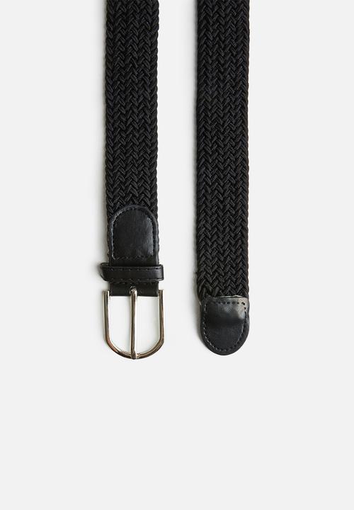 Superbalist - Lucas webbing belt - black